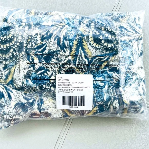 NWT! Free People Movement June Bug Sweatshirt + Jog Pants 2-piece SET in Size XS